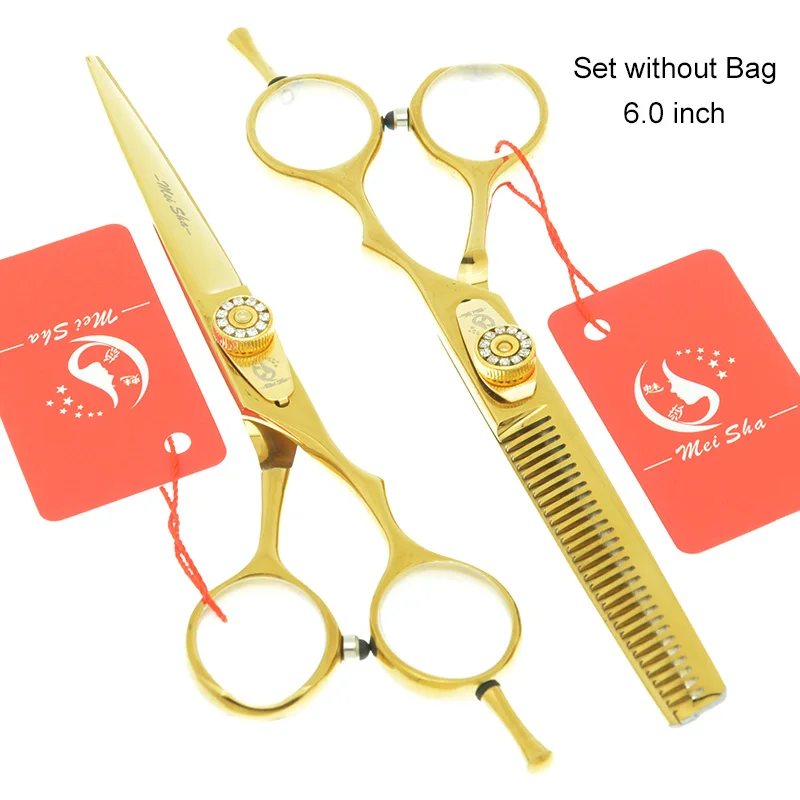 HA0198 no Bag 60 Meisha 5,5/6 дюймов Профессиональный 440c парикмахерский набор ножниц для стрижки волос Парикмахерские филировочные ножницы парикмахерский инструмент для укладки HA0198 - Цвет: HA0198 no Bag 60