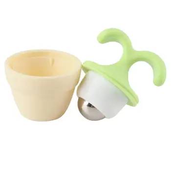

Cute Mini Manual Neck Massager Potted Plant Shaped Roller Ball Bead Relaxation Head Neck Foot Face Pot Massage Tool