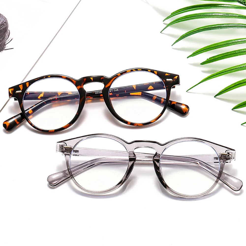 VIVIBEE Small Size Blue Light Filter Glasses Men Leopard Square Frame Gaming UV400 Blue Ray Blocking Computer Women Eyeglasses — view 3