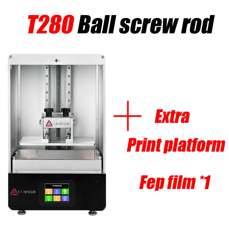 T280 TIANFOUR Смола SLA 3d принтер 2k 8,9 дюймов Большой ЖК dlp 405nm УФ-светильник для вылечения impresora 3d принтер diy комплект Фотон келант s400 - Цвет: platform FEP 1ps