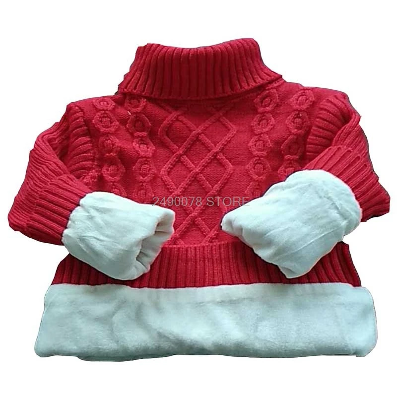 Зимний толстый теплый свитер для мальчиков и девочек, школьный детский свитер, одежда, детский вязаный кардиган, рождественские свитера, верхняя одежда