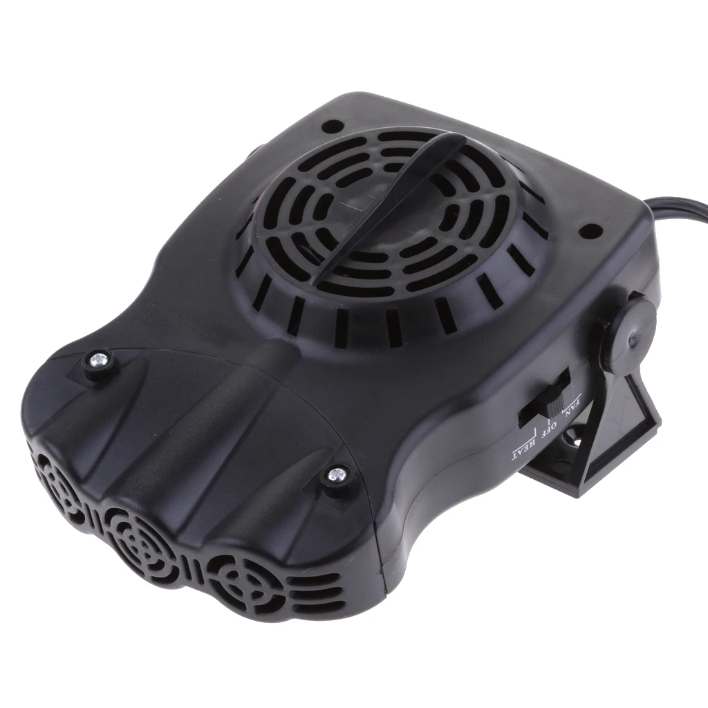Portable Car Auto Heater 300° Rotatable Fast Heating Fan Defroster Demister