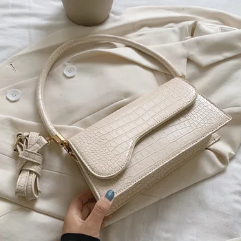 

Crocodile Pattern Women Handbag Female 2020 Summer New Brand Korean Designer Hot Shoulder Bag Fashion Simple Tote Bag