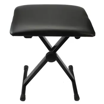

Glarry Adjustable Folding Piano Bench Stool Seat Black