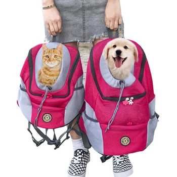 

Outdoor Pet Dog Carrier Bag Pet Dog Front Bag Double Shoulder Portable Travel Backpack Mesh Backpack Head Carrying Bags For Cat