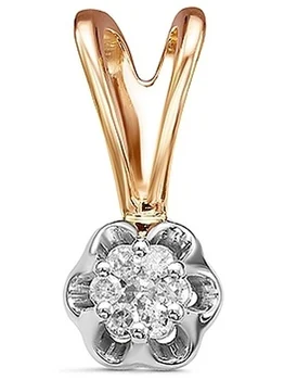 

Imperial pendant with 7 diamonds in red gold