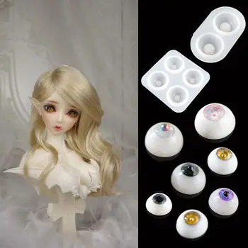 

All Sizes Ball-Jointed Doll Eye Resin Mold Eyeballs Half Round Doll Eyes Mold SD BJD Doll Eye Mold Pupil Base Mold DIY Tool