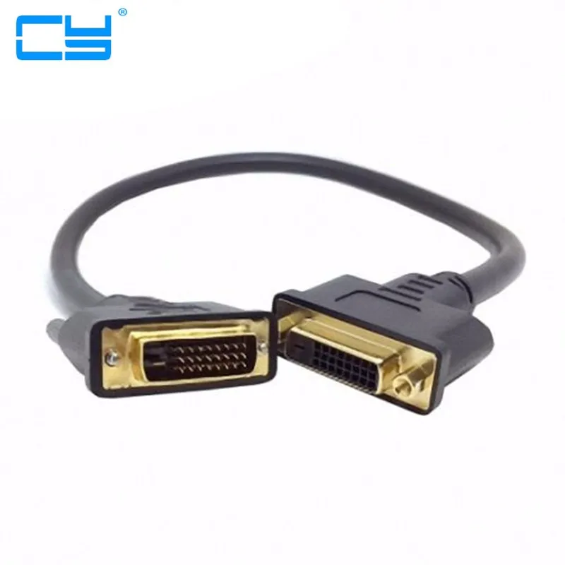 

DVI -D DVI D Dual Link Male Digital 24 + 1 to DVI 24 + 1 Female VIDEO удлинитель 50 см для монитора проектора