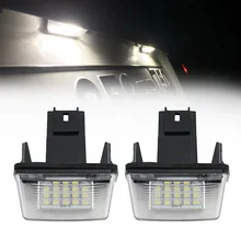 Becinsee – lumière de plaque d'immatriculation de voiture à LED, pour Peugeot 206/207/306/307/308/406/407/5008/Partner Citroen C3 C4 C5 Picasso 