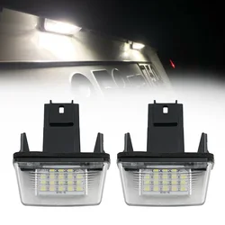 Becinsee – lumière de plaque d'immatriculation de voiture à LED, pour Peugeot 206/207/306/307/308/406/407/5008/Partner Citroen C3 C4 C5 Picasso 