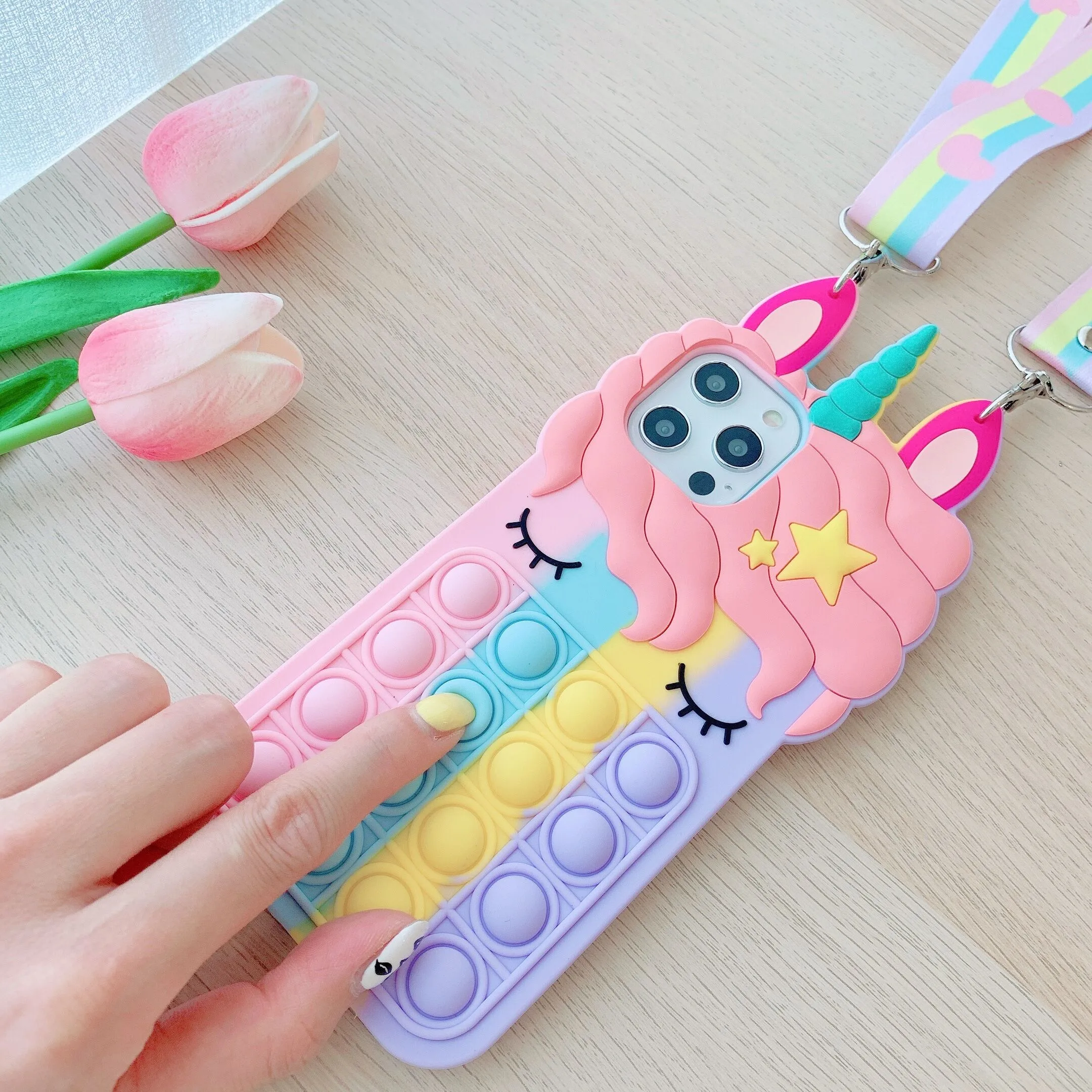 Unicorn Pop Fidget Phone Case