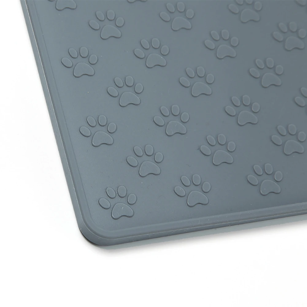 Pet placemate Универсальный защитный противень для еды домашний коврик для корма легкий чистый нескользящий Прочный моющийся Водонепроницаемый Пол силиконовый принт