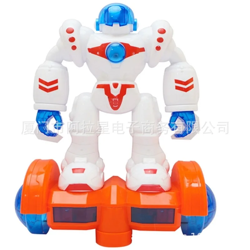 

Children Toy Robot Electric Universal Rotating Robot Children Play House Toys Light Music Robot