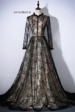 

free shipping 2018 vintage vestido de noiva longo party evening gown custommade long sleeves lace Mother of the Bride Dresses