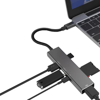 

Type-C to USB 3.0/2.0 Adapter Hub TF Card Reader Parts PD for HDMI Apple MacBook Pro Home Computer Sharing Information
