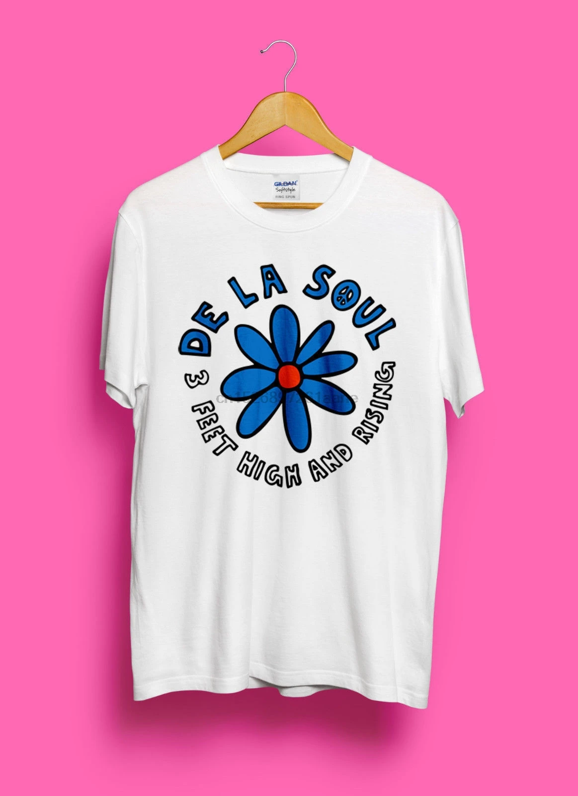 Новая редкая! Футболка VTG Reprint De La Soul 3 фута Высокая и поднимающаяся Классическая