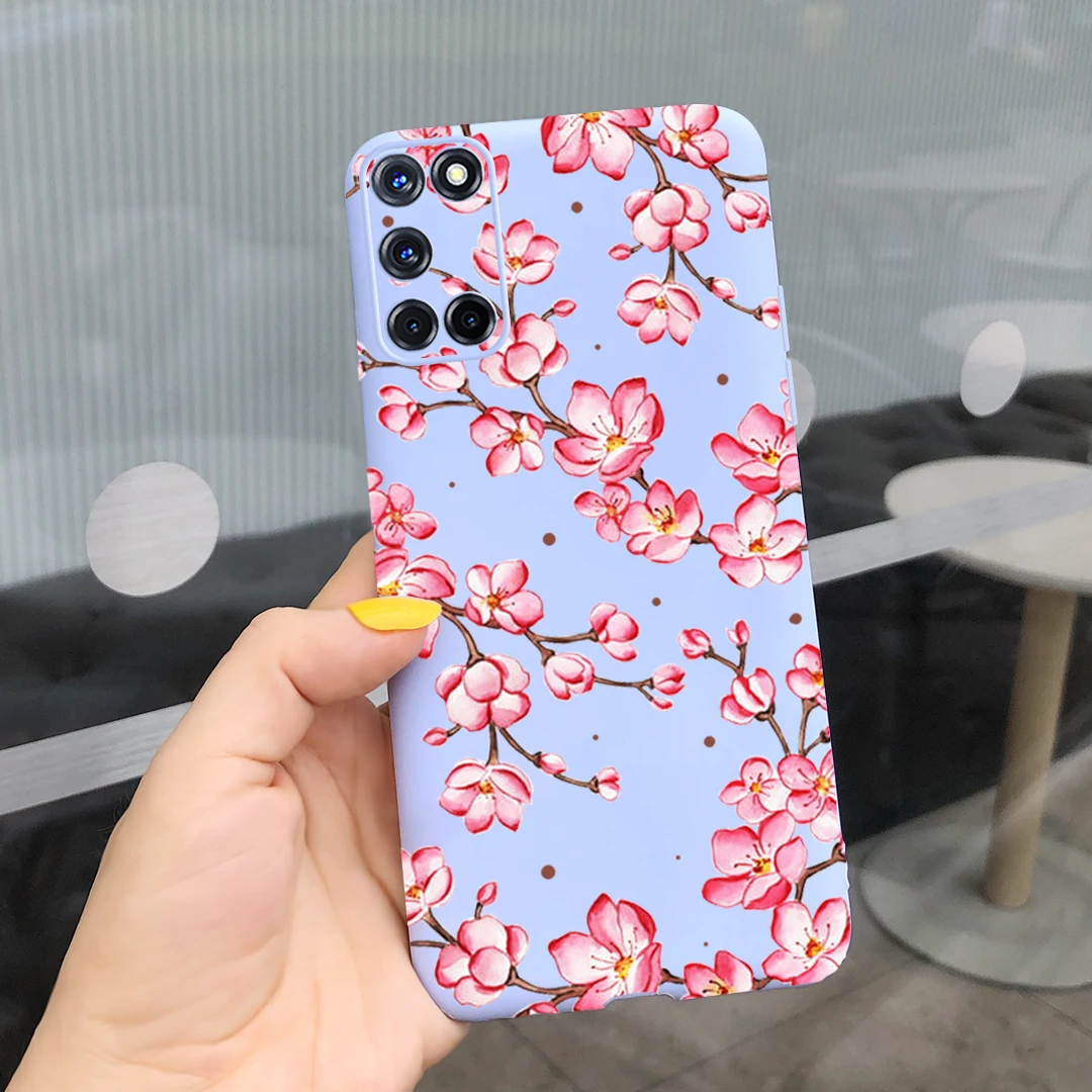 Phone Case For OPPO A52 Case Oppo A72 A92 Silicone Flower Cloud Prnited Back Cover For oppoA52 A 52 72 A92 TPU Bumper Shell Bags cases for oppo cases