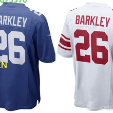 А+++ Качественная мужская футболка для взрослых Saquon Barkley 26 New York