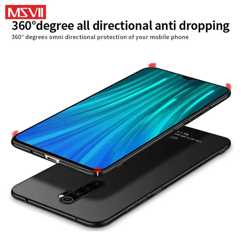 Redmi Note 8 8T чехол MSVII Тонкий матовый чехол для Xiaomi Redmi Note 8 8 Pro чехол матовый Жесткий чехол Xiami Xiomi Redmi Note 8 Pro 8T