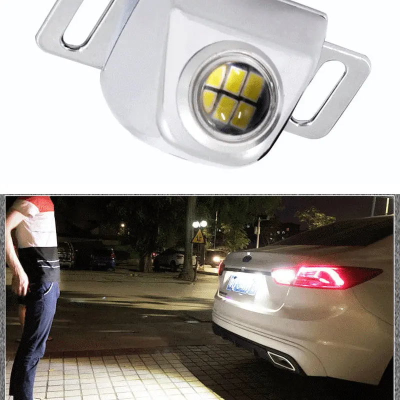 Evrensel araba ters ışık Canbus harici yedek motosiklet LED yardımcı ampul park kuyruk dönüş sinyali yüksek ışık beyaz otomatik