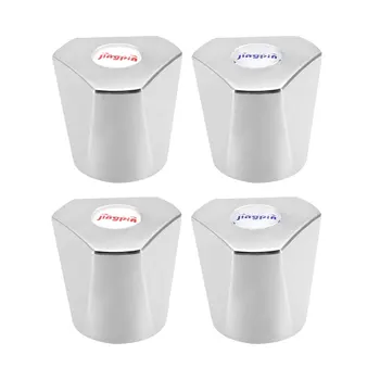 

uxcell Faucet Knob Handle 29mm Dia Universal Replacement Handle Kit Silver Tone 4 Pcs