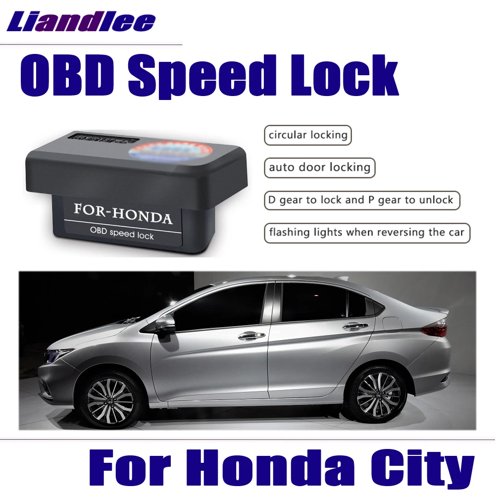 Зеркальный Автоматический складной замок Liandlee OBD для Honda City 2016/2017