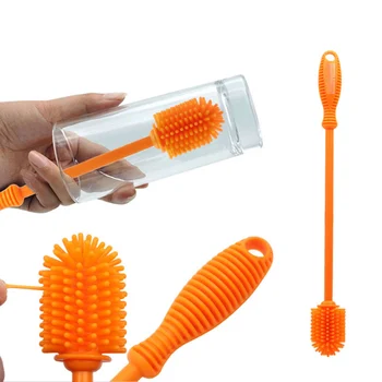 

Silicone Bottle Brush Cleaner for Narrow Neck Containers Hydro Flask Vase Glassware @LS