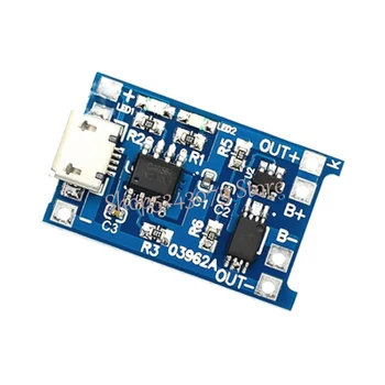 

5pcs Micro USB 5V 1A 18650 TP4056 Lithium Battery Charger Module Charging Board With Protection Dual Functions 1A Li-ion