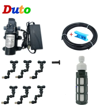 

Reptiles Fogger Mist Sprinkler Rainforest Tank 360 Adjustable Aquarium Aquatic Pet Cooling System with Diaphragm Pump