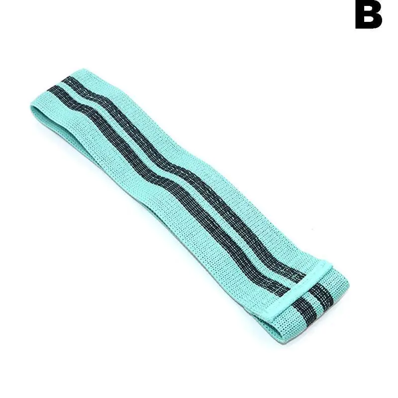 Fitness Resistance Bands Loop Anti Slip Hip Band Workout Bands Booty Exercise Elastic Bands For Yoga Stretching Training - Цвет: B