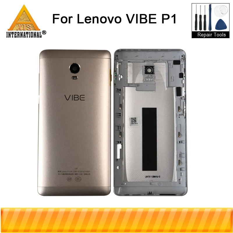 

For Lenovo VIBE P1 P1a42 P1a41 P1c72 P1c58 Axisinternational Back Battery Cover Case+Side Keys+Flash+Top Bottom Cover+Glass Lens
