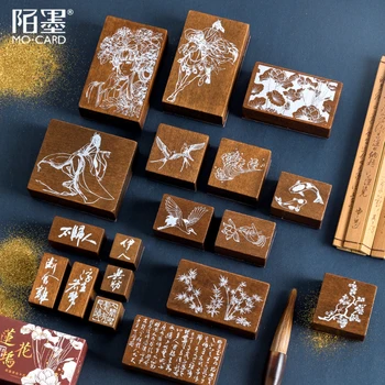 

Creative Vintage Chinese Traditional Style Stamp Decoration Stationery Wooden Rubber Stamps For DIY Scrapbooking Standard Crafts