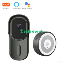 Tuya – sonnette vidéo connectée sans fil WF001, wi fi 2.4 ghz, étanche IP65, compatible IOS et Android