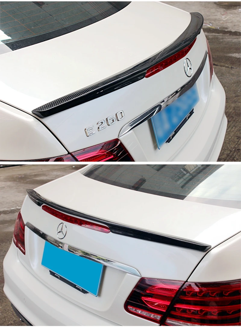W207 c207 углеродное волокно задний бампер спойлер для багажника крылья для mercedes 2010- 2-двери купе E250 E200