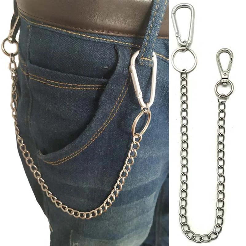 Extra Long Metal Hipster Jean Belt Keychain Ring Clip Pants Key Chain Stylish Extra Long Metal Hipster Jean Belt Keychain Ring Clip Pants Key Chain Stylish