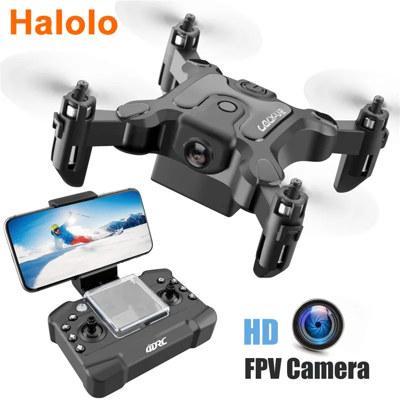 Мини-Дрон Halolo с: без HD-камеры режимом удержания высоты Радиоуправляемый