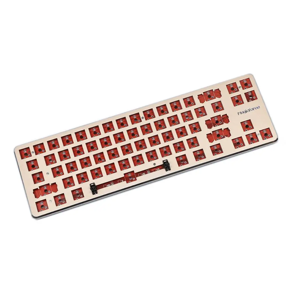 68 DIY Набор механическая клавиатура заказной набор PCB позиционирования пластина пластиковый чехол стабилизаторы