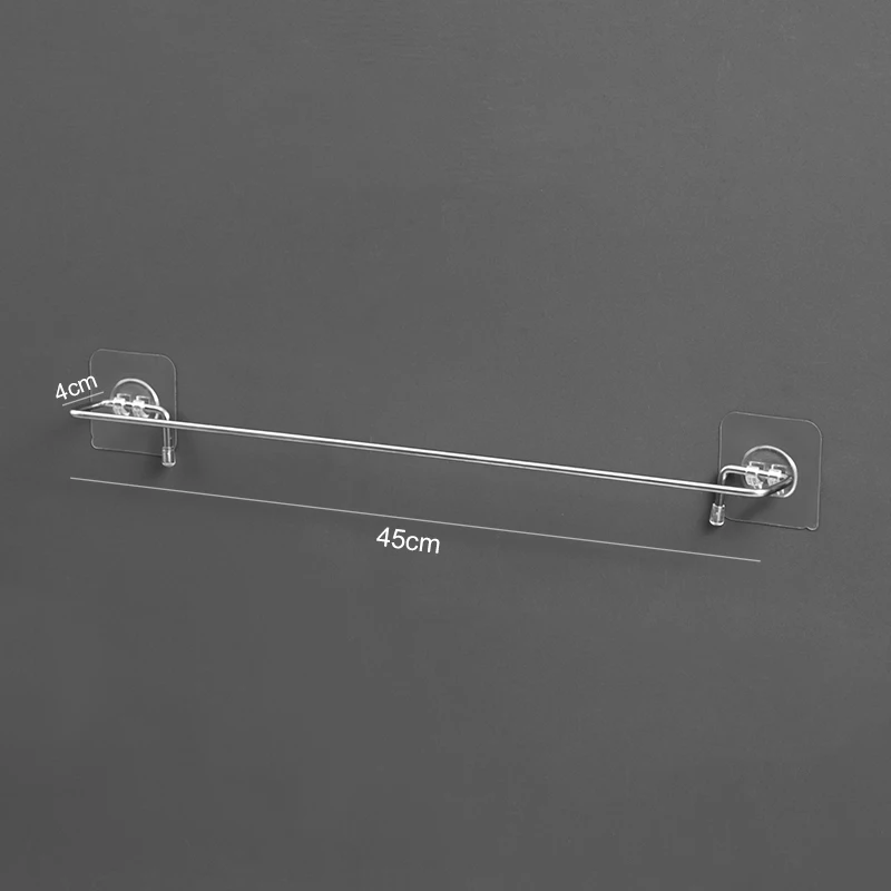 45cm towel rack Держатель для полотенец для ванной комнаты настенный стеллаж из нержавеющей стали для полотенец Настенные Полки для аксессуаров для ванной комнаты - Цвет: 45cm towel rack