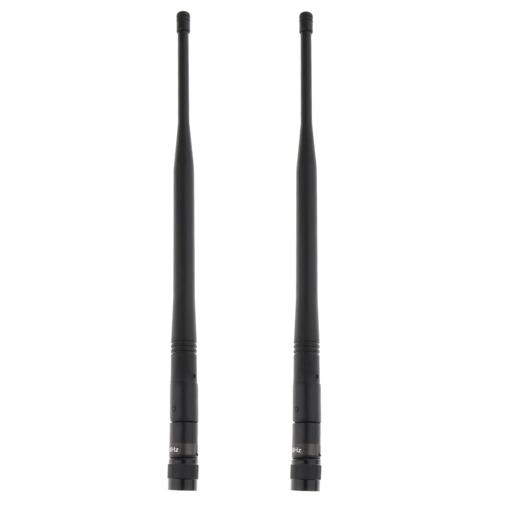2 Pieces Plastic TNC/BNC UHF Microphone Antenna Connector Signal Line