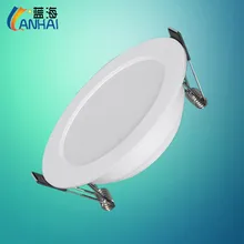 Светодиодный светильник для литья под давлением, соломенная шляпа, встраиваемая пуховая лампа, 2,5 дюйма, 7 Вт, трехцветный светодиодный светильник