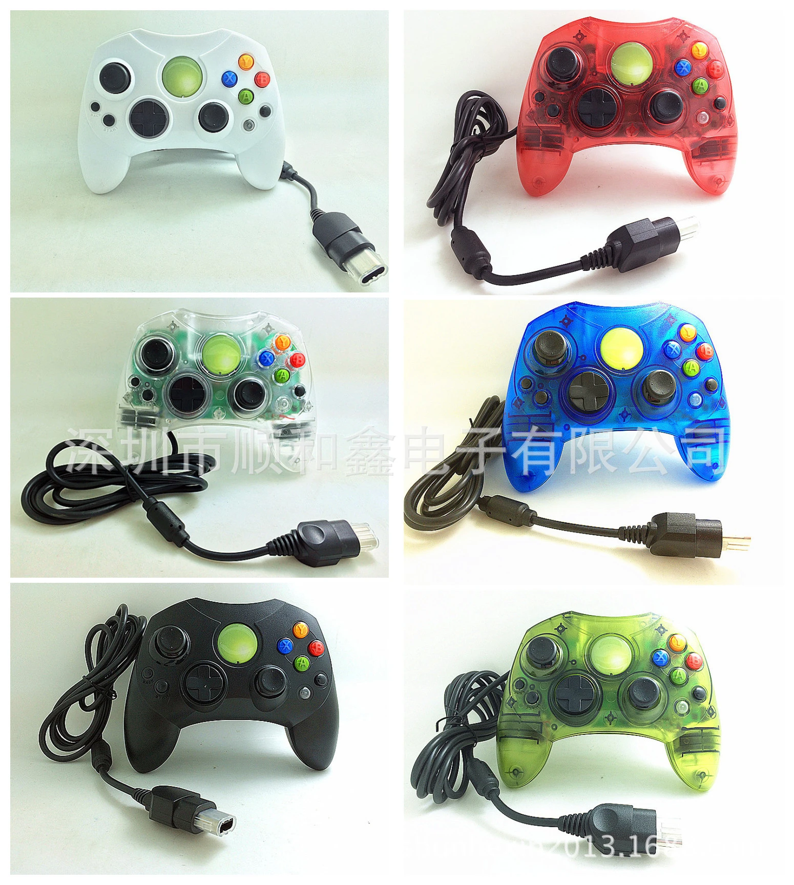 2021 Classic Wired Joypad Controller For Microsoft Original Xbox Controller For XBOX Gamepad Retro Joystick Controle Black