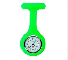 

New Designs Candy Brooch Tunic Jelly Pocket Breast Nurse Silicone Watch Portable For Time Cheacking Use
