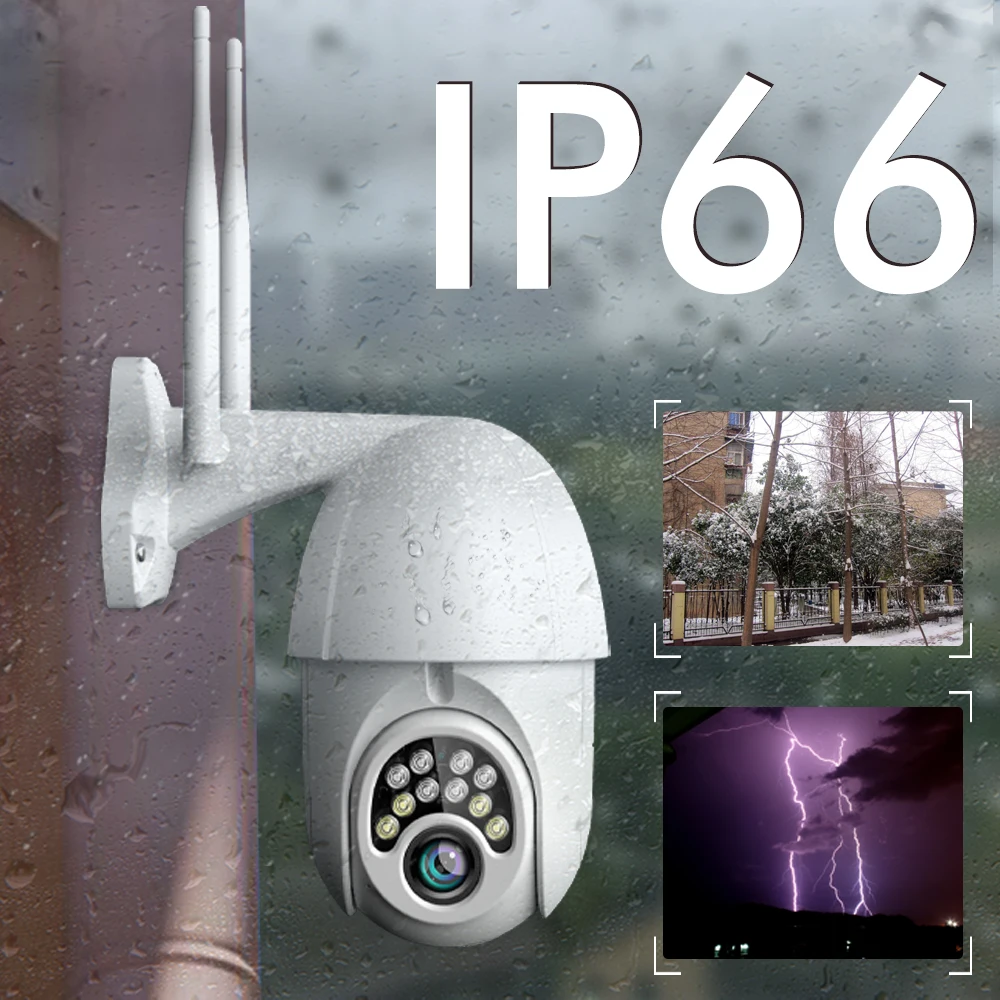 INQMEGA 4X Zoom PTZ IP камера 1080P наружная скоростная купольная беспроводная безопасность