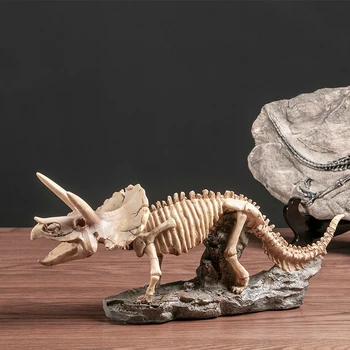 

Creative Dinosaur Skeleton Model Decoration Resin Cabochon Laboratory Skull Bone Miniature Figurines Bar Cafe Desk Decoration