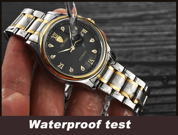 Tevise автоматические механические часы мужское платье водонепроницаемые мужские часы лучший бренд Роскошные модные наручные часы Relogio Masculino