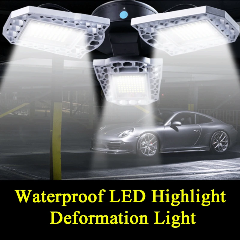 60/80/100W Led Garage Workshop Light Waterproof Sensor Warehouse Ceiling 100-277V Lamp Industrial ParkingE27 | Лампы и освещение