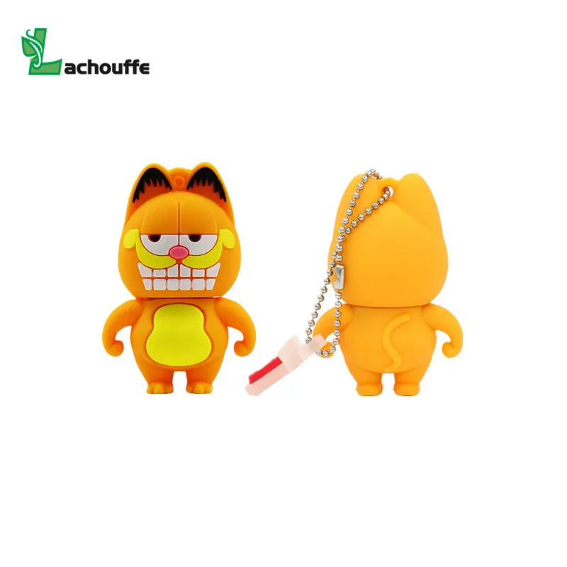 Новый милый USB флеш накопитель Garfield 2 0 с миньонами карта памяти флешка 4 ГБ 8 16 32 64