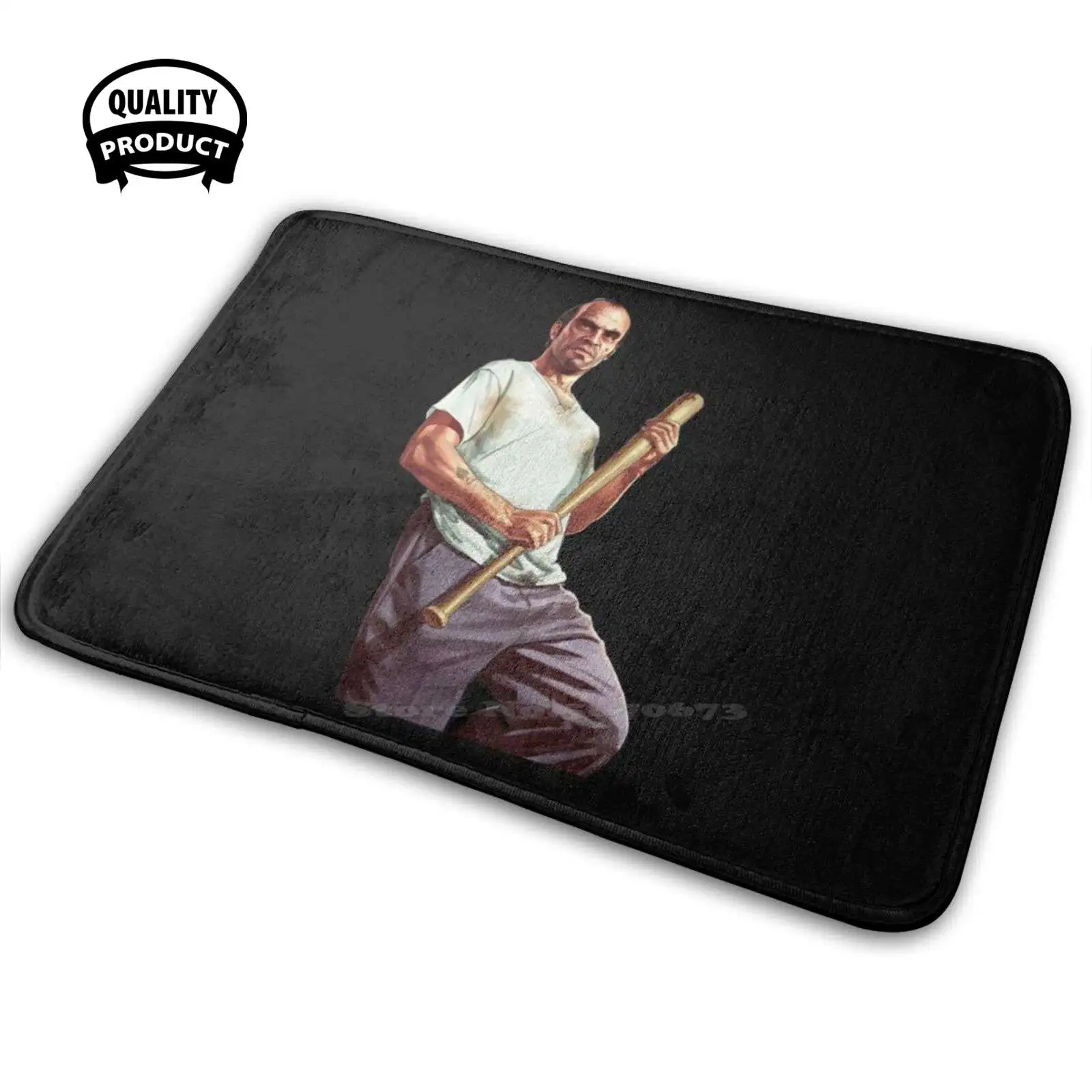 Grand Theft Auto V Comodo Tappetino Tappeto Tappeto Cuscino Tevor Rockstar Gioco Gta Ps4 Xbox Gaming Playstation Rdr2 Cowboy