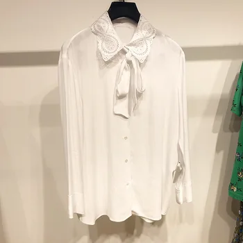 

18 Lady Wind Lace Embroidery Collar Top Shirt C11545h 83145