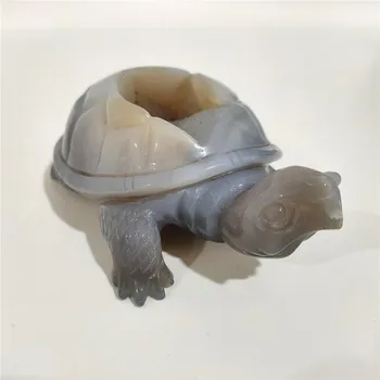 

Natural Agate Quartz tortoise Hand Carved Gemstones For Home Decoration Polished Crystal